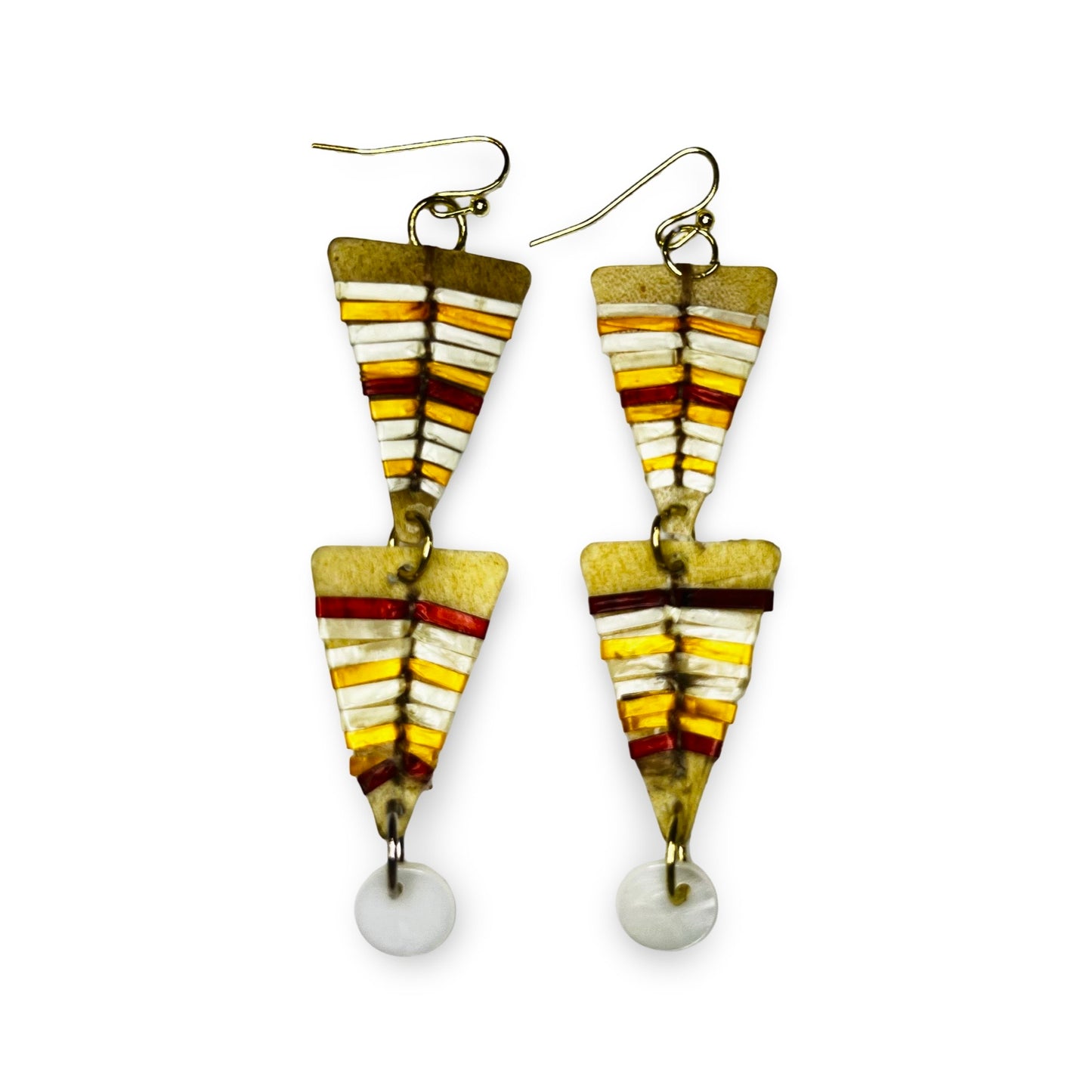 ER Parfleche & Quill Earrings