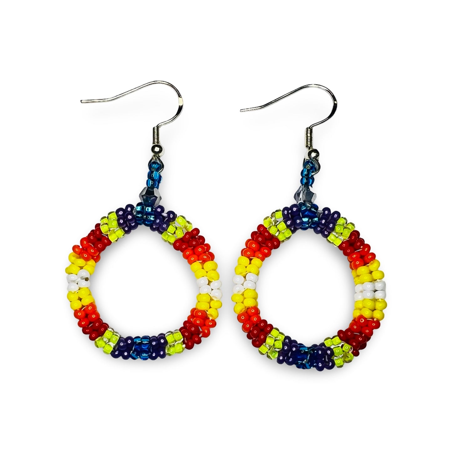 LZ Beaded Circle Earrings