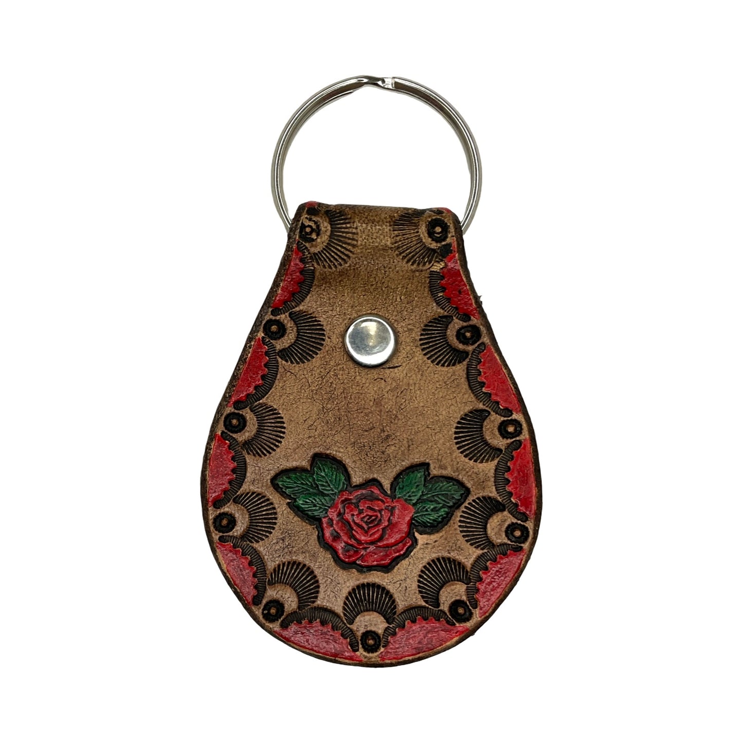 TEB Stamp Leather Keychain