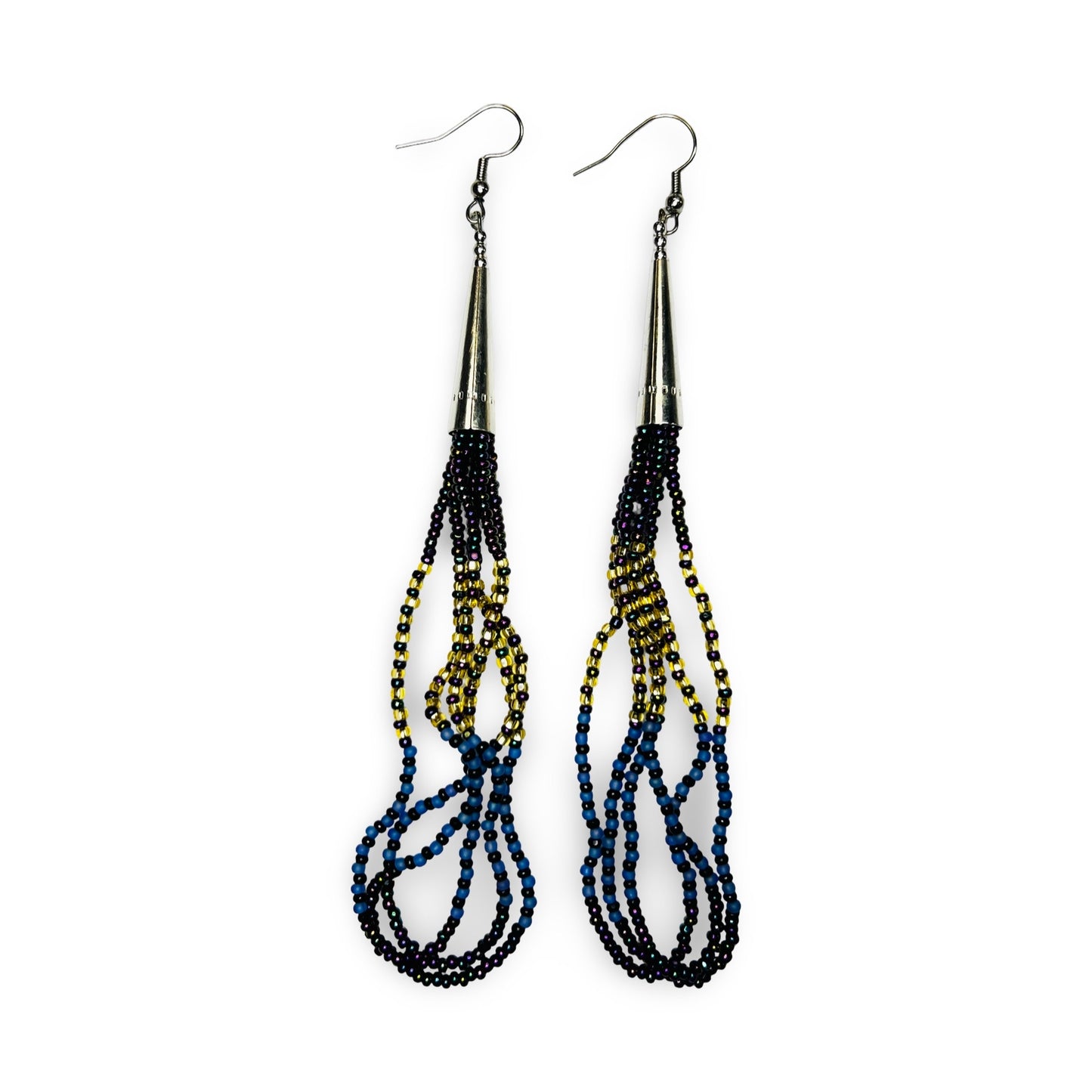 SBR Beaded Cone Earrings