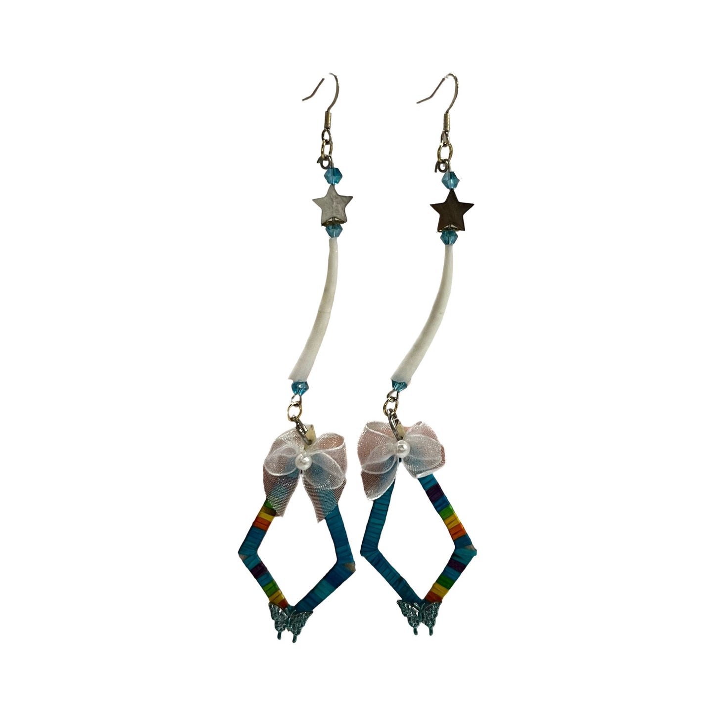 Butterfly & Star Quill Earrings