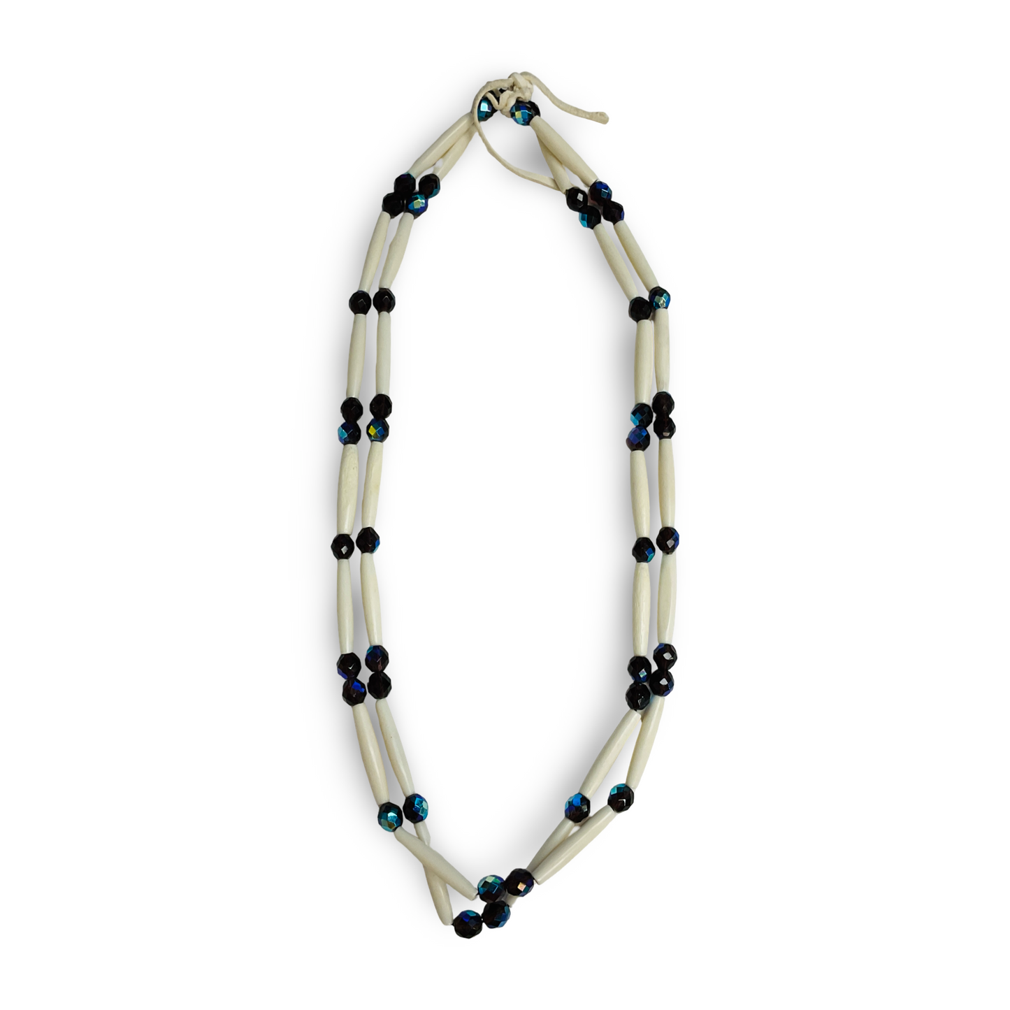 ET Double Strand Hollow Bone Necklace