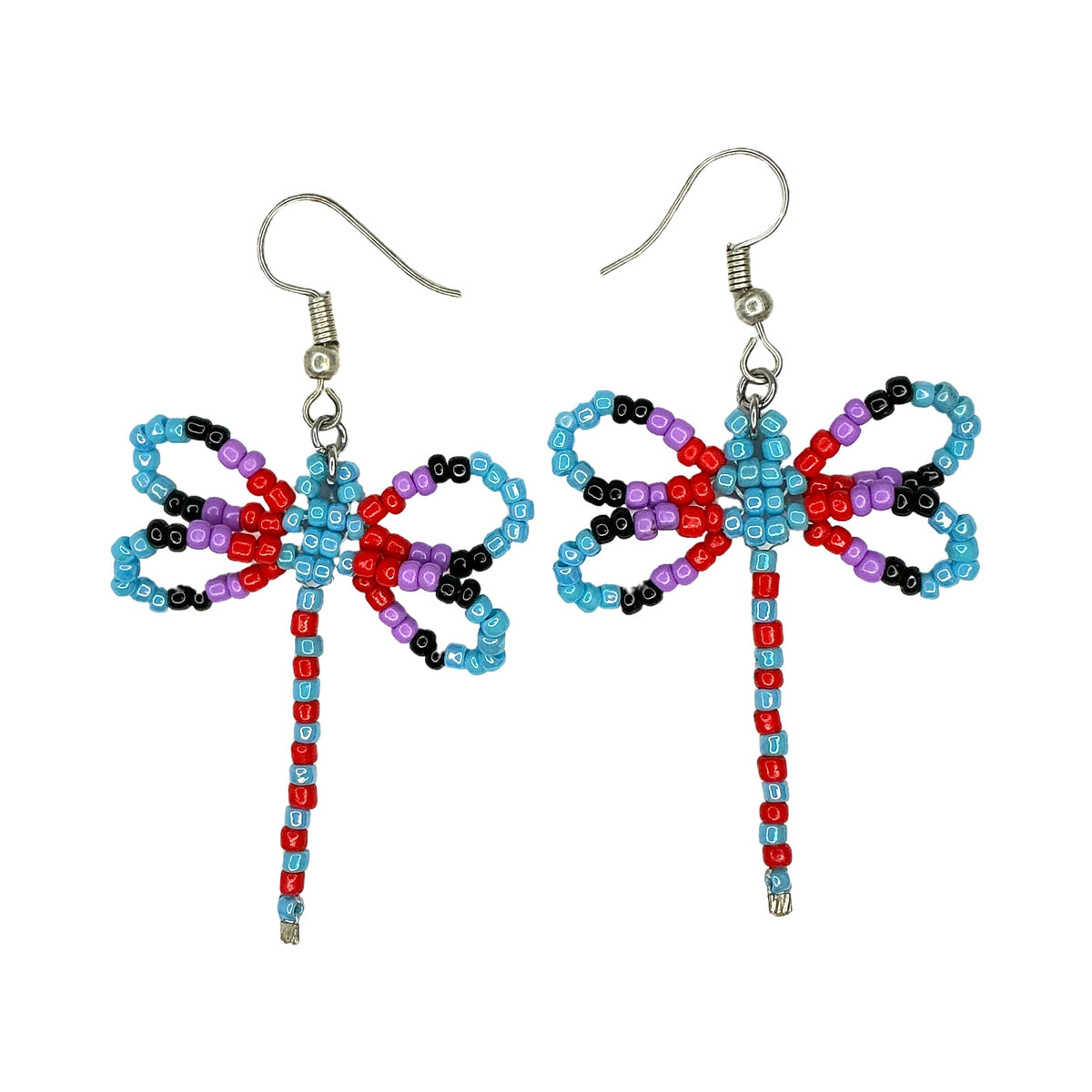 CWT 2" Dragonfly Bead Earrings