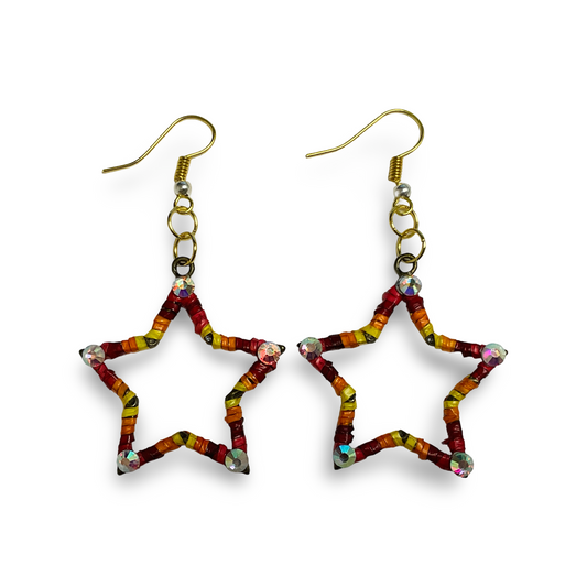 ARC Metal Star Quill Earrings