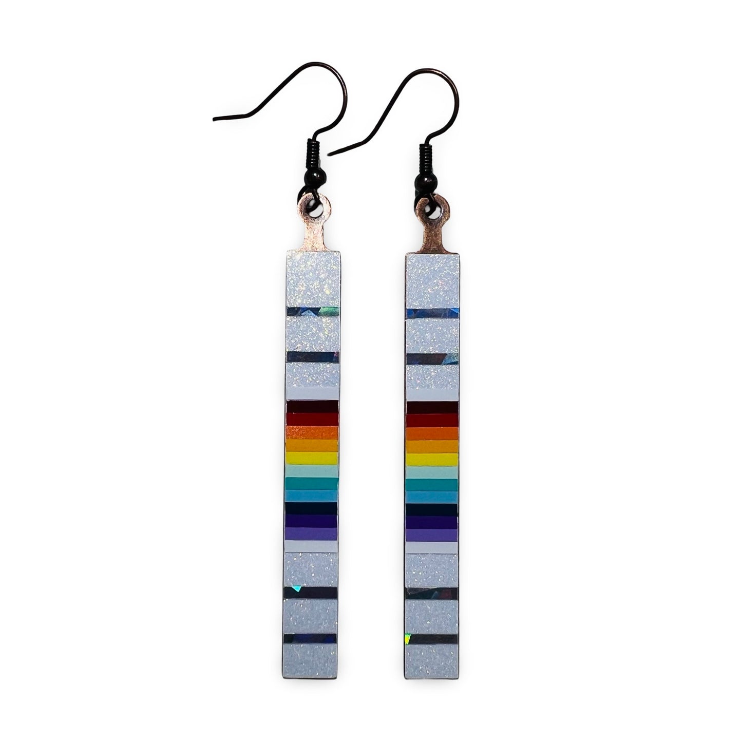 WW Long Slat Vinyl Earrings