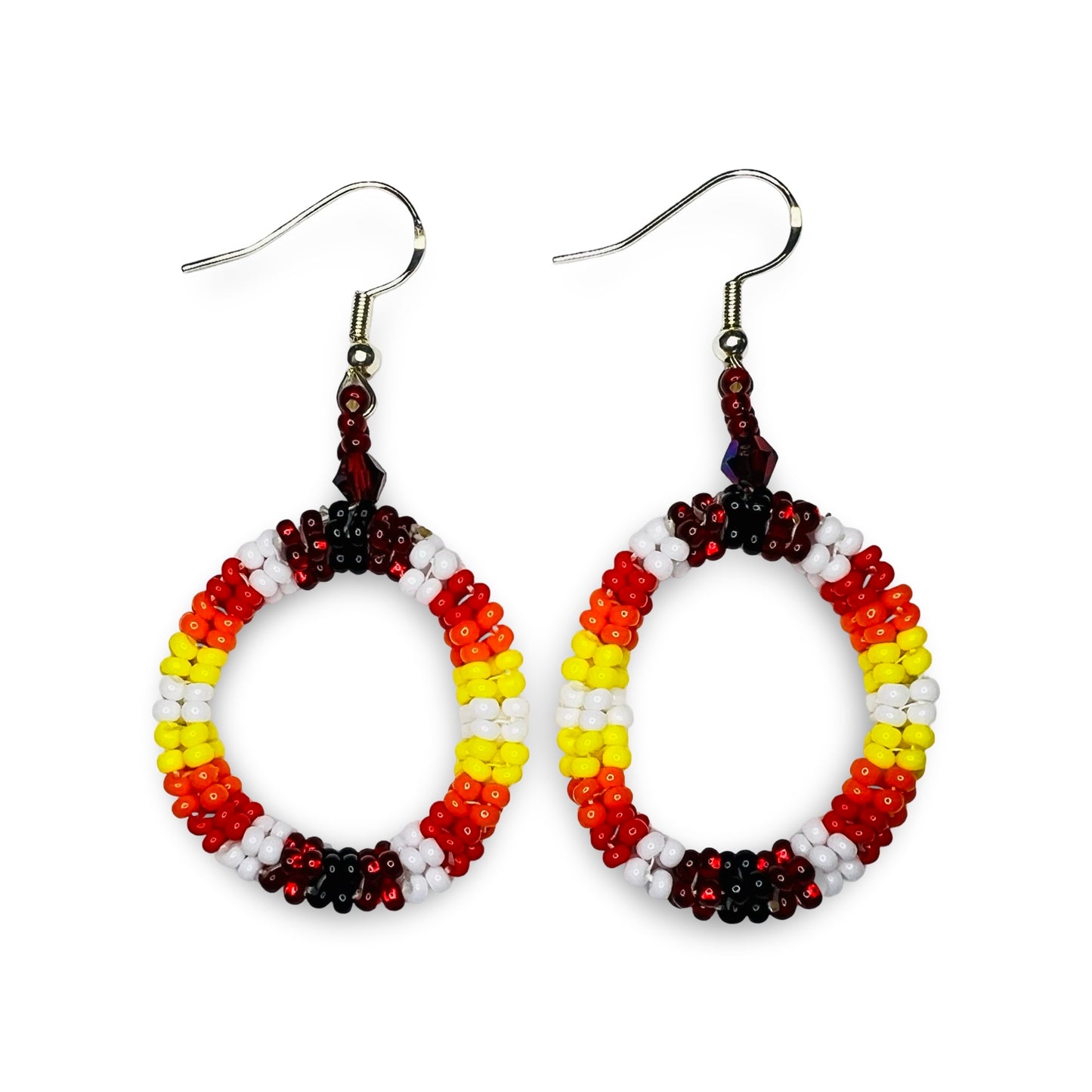 LZ Beaded Circle Earrings