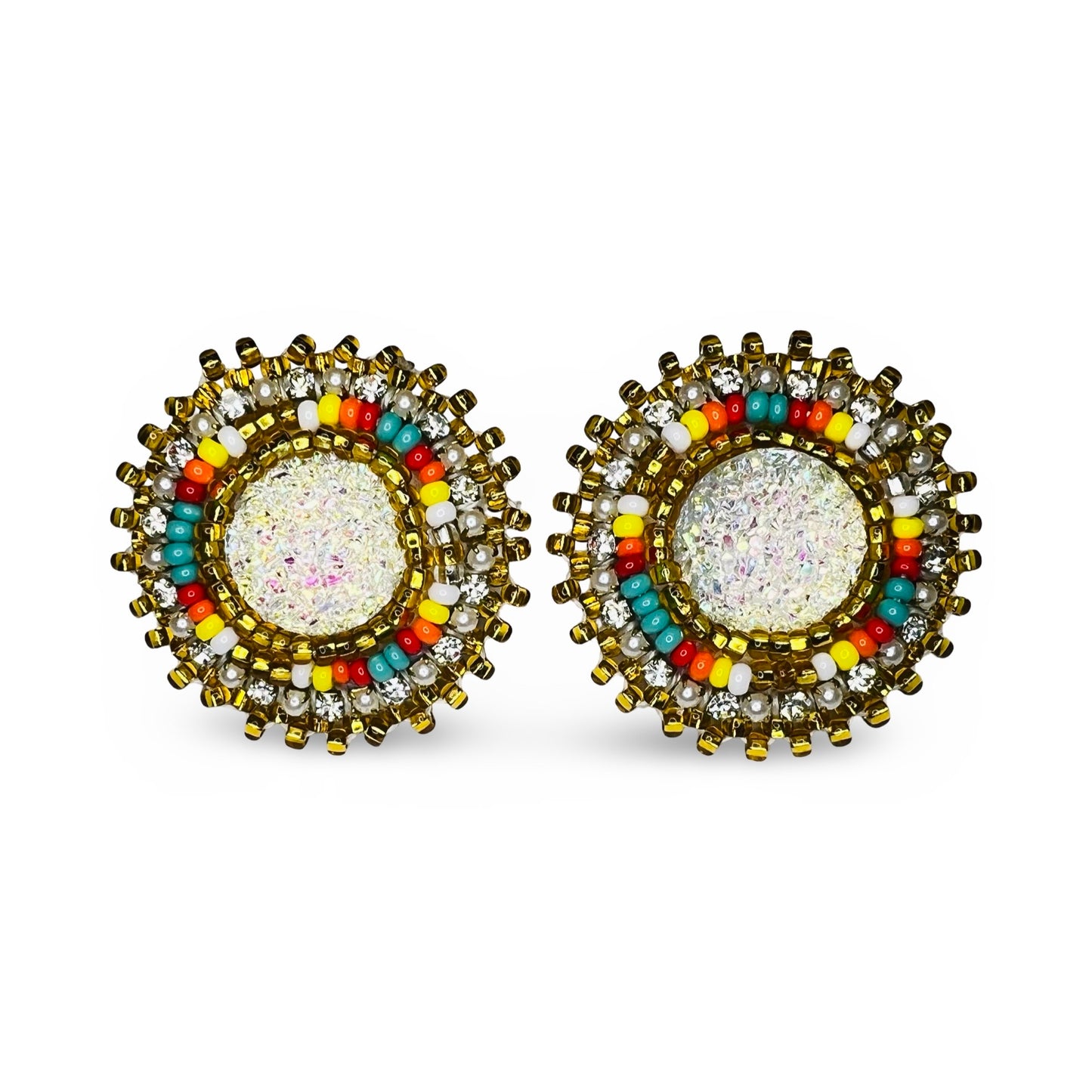 JR Mini Beaded Cab Earrings