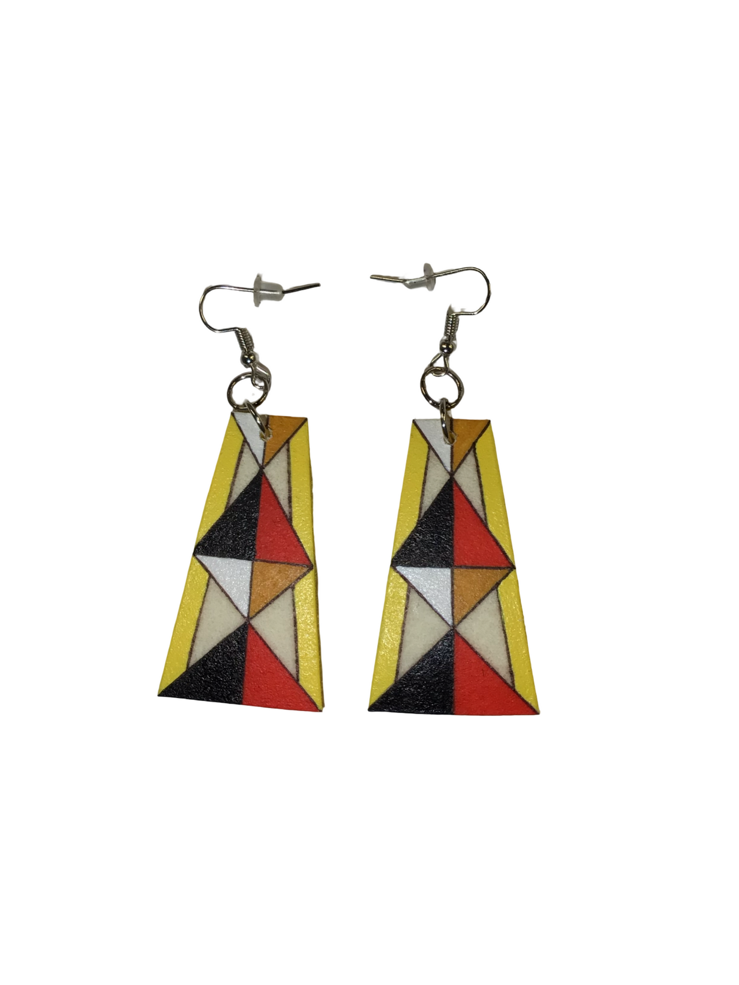 SE Painted Parfleche Earrings