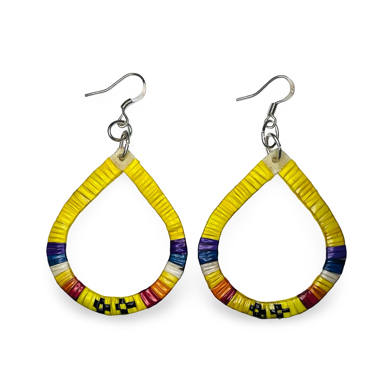GRC Wide Quill Tear Drop Earrings