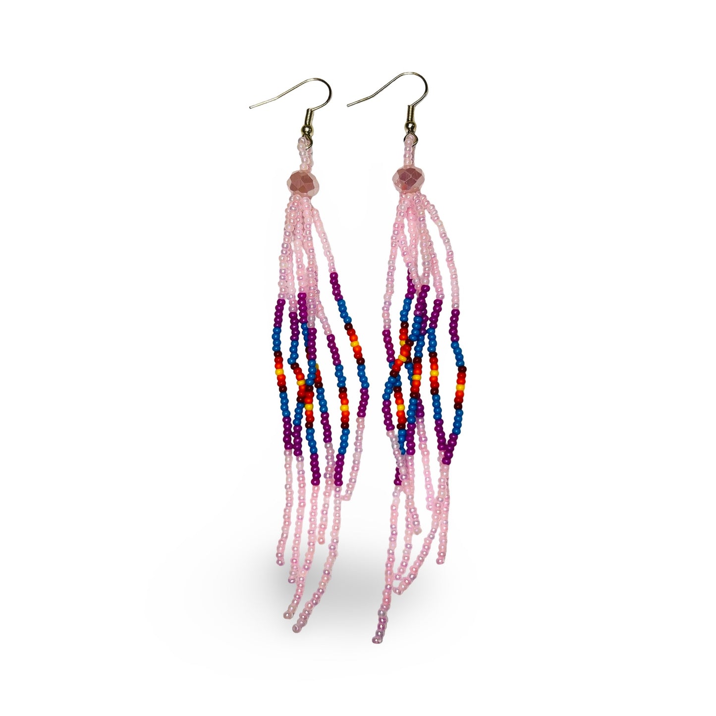 SHMH Beaded Fringe Earrings