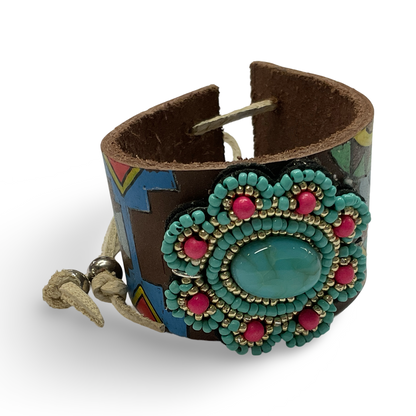 LTB Hand Cut Leather Bracelet