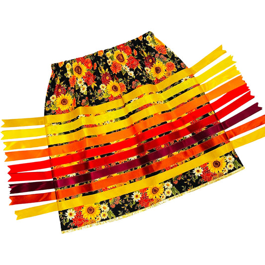 WL 2XL Sunflower Ribbon Skirt
