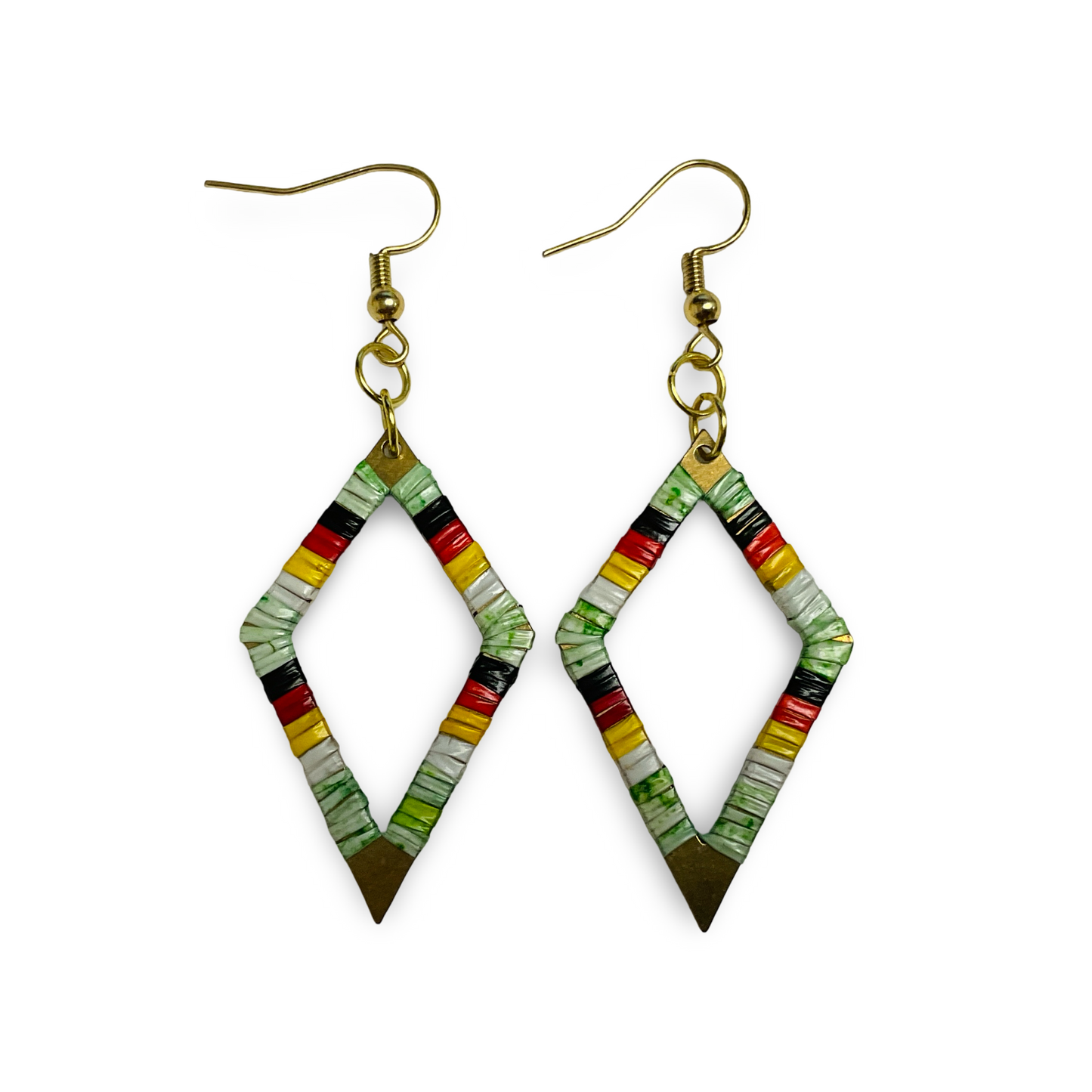 ARC Metal Diamond Quill Earrings