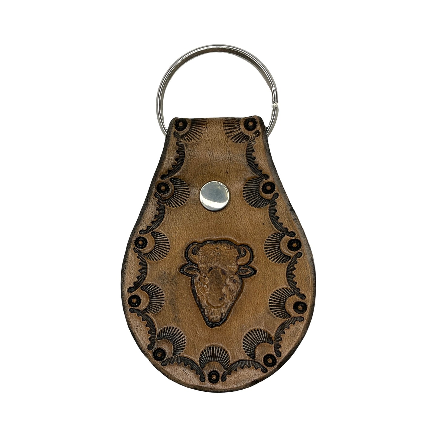 TEB Stamp Leather Keychain