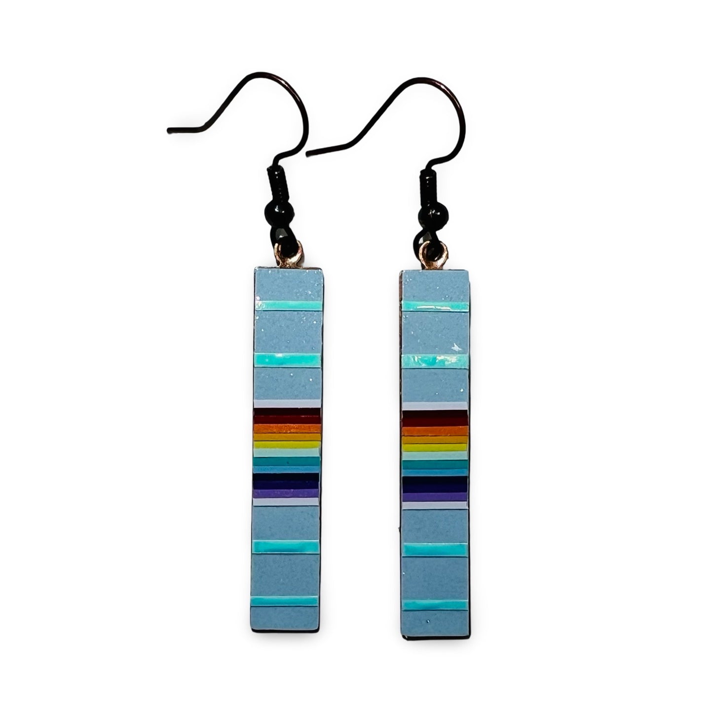 WW Slat Vinyl Earrings 2