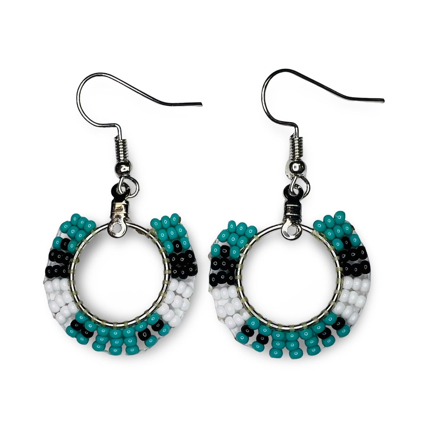 SHMH Small Beaded Circle Earrings