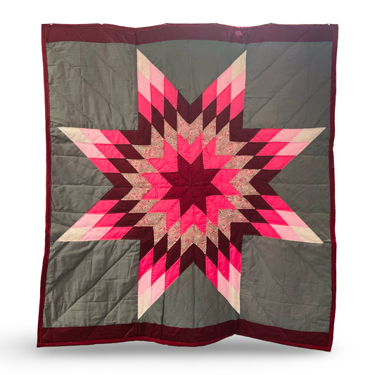 CEH Maroon/Pink Baby Star Quilt