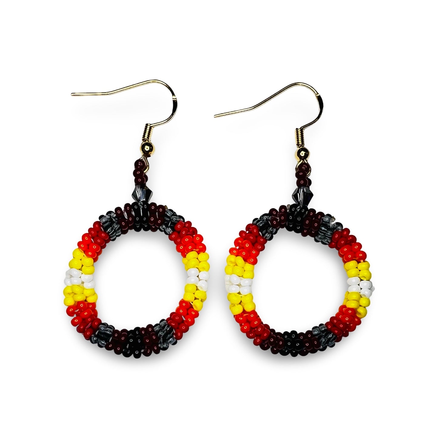 LZ Beaded Circle Earrings
