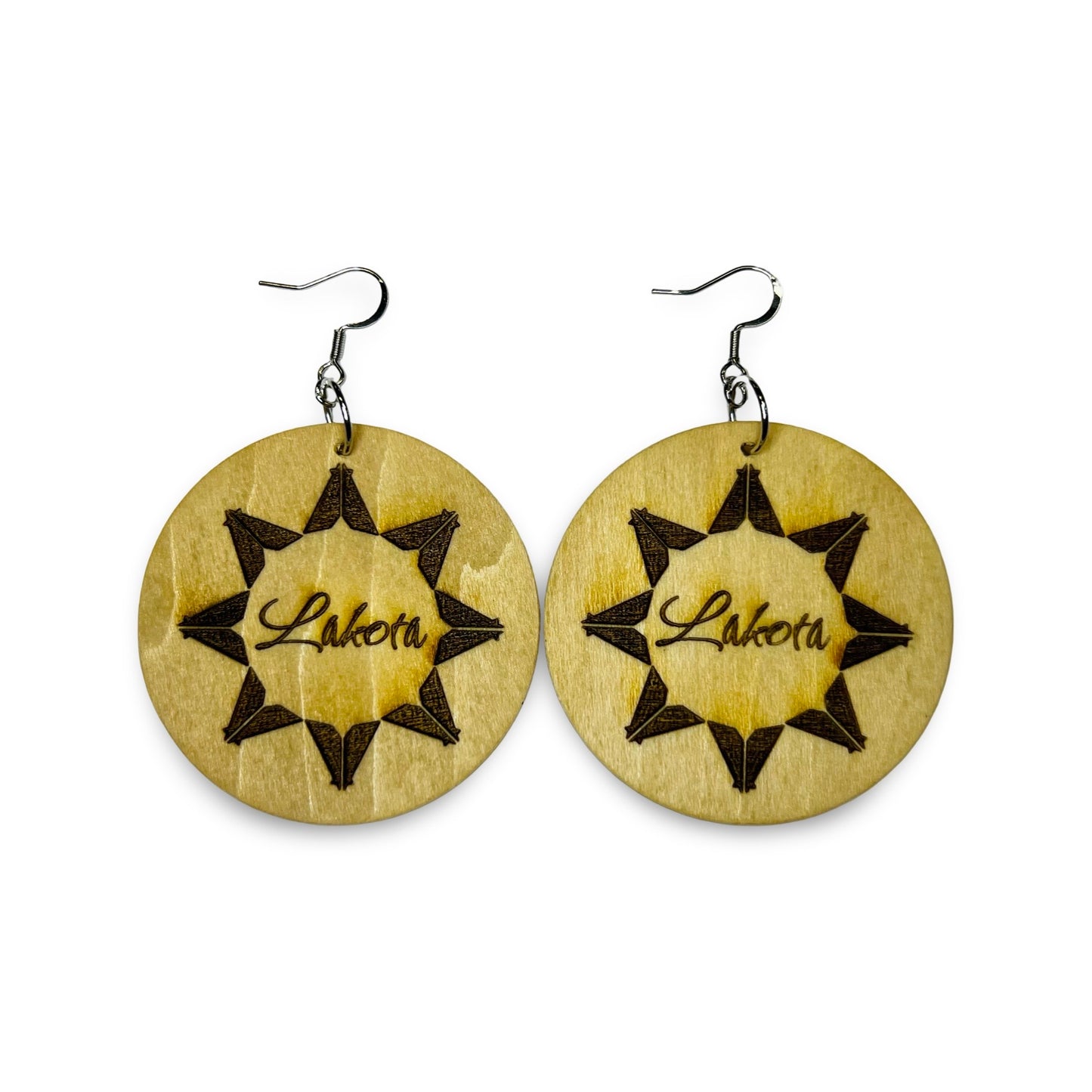 MH Circle Wood Earrings