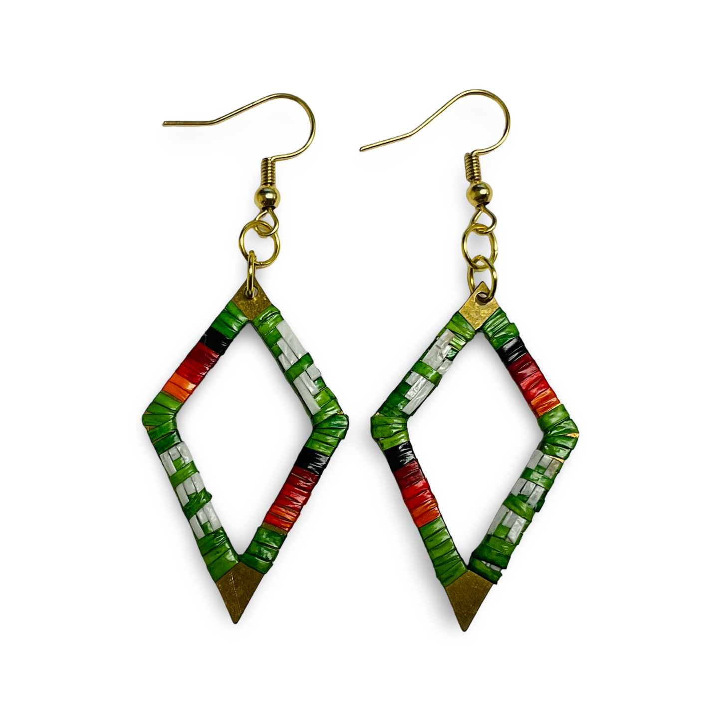 ARC Metal Diamond Quill Earrings