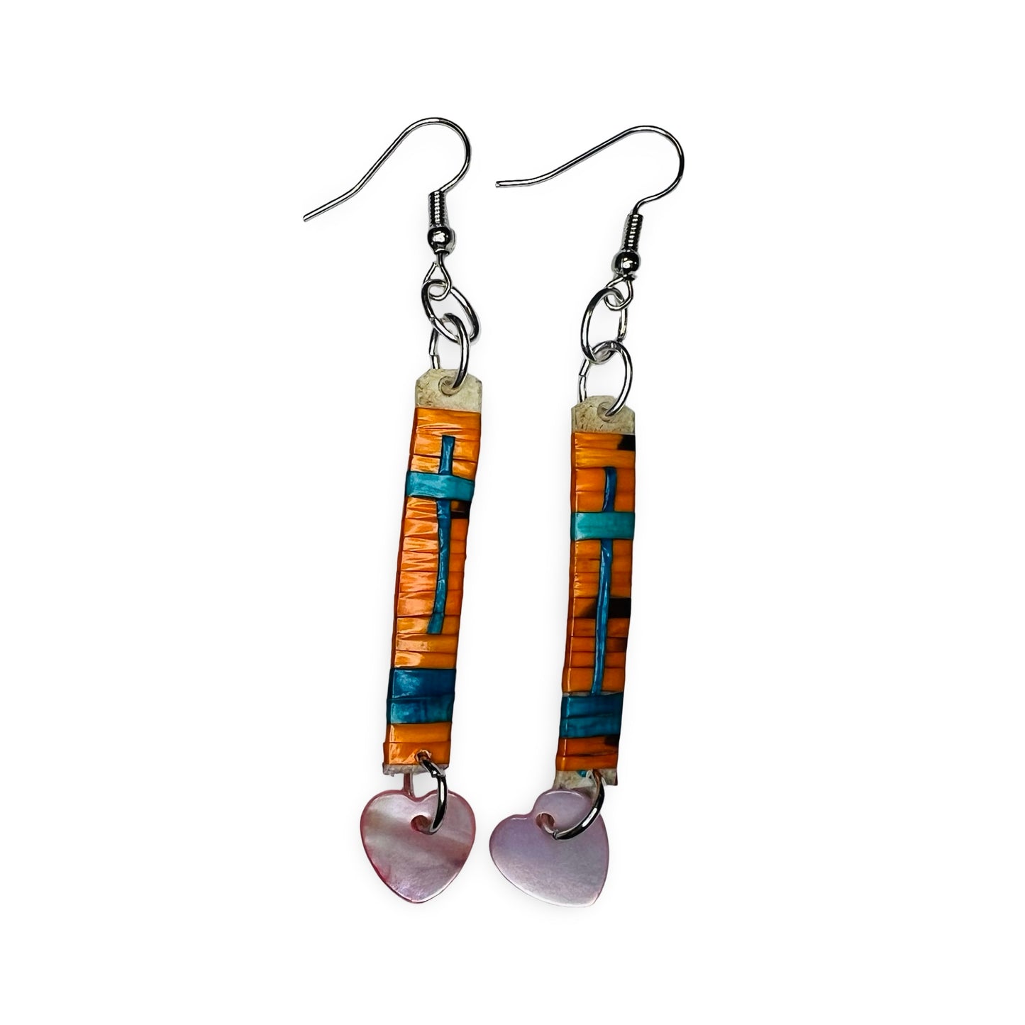 CRC Quill Slat & Mini Charm Earrings