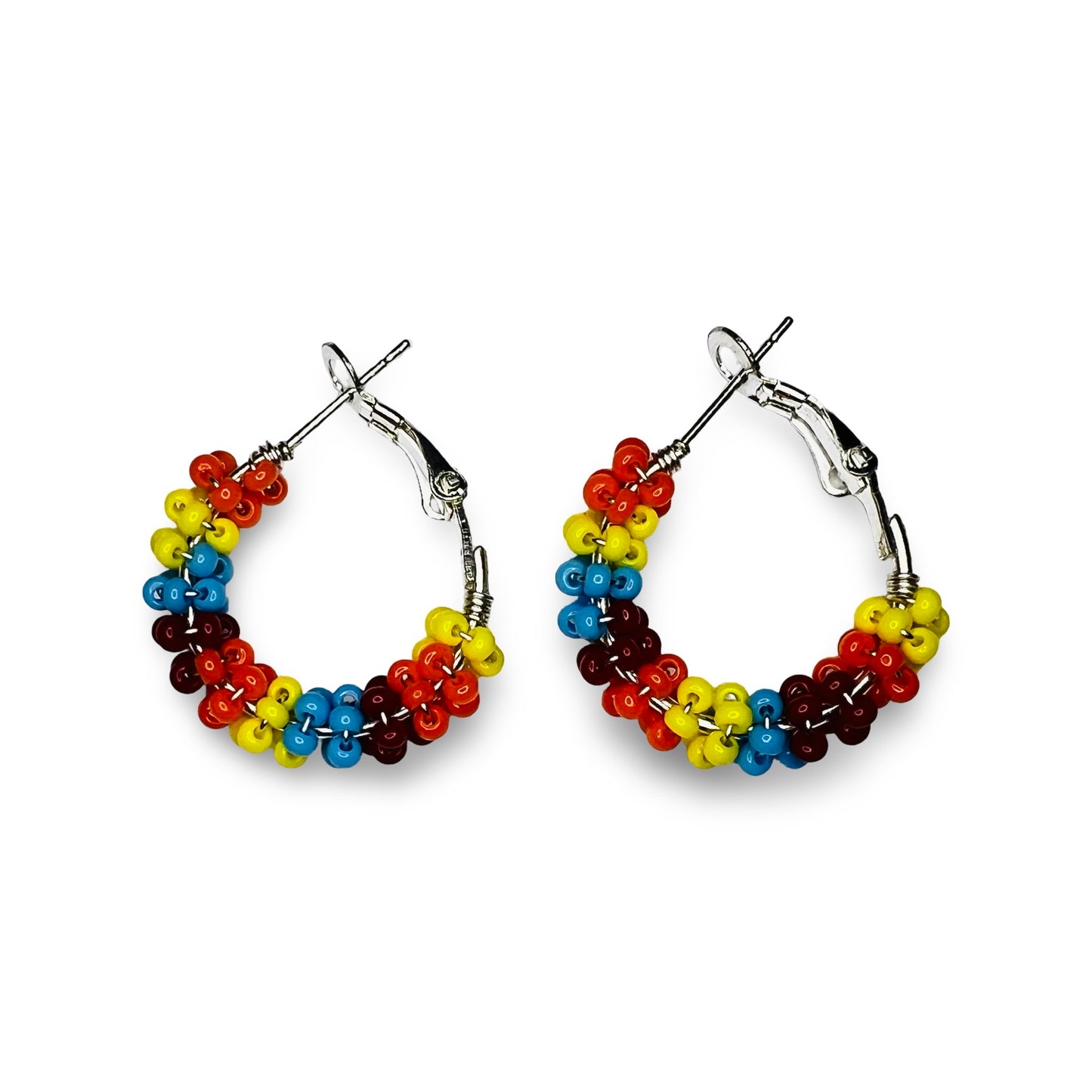 WWBR Mini Beaded Hoops