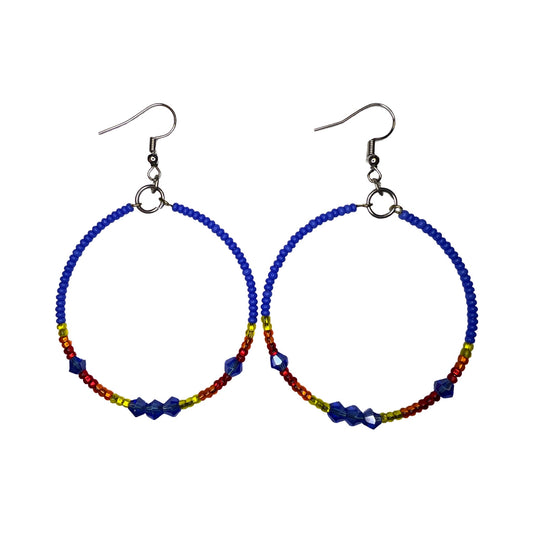 SBR Bead Circle Earrings