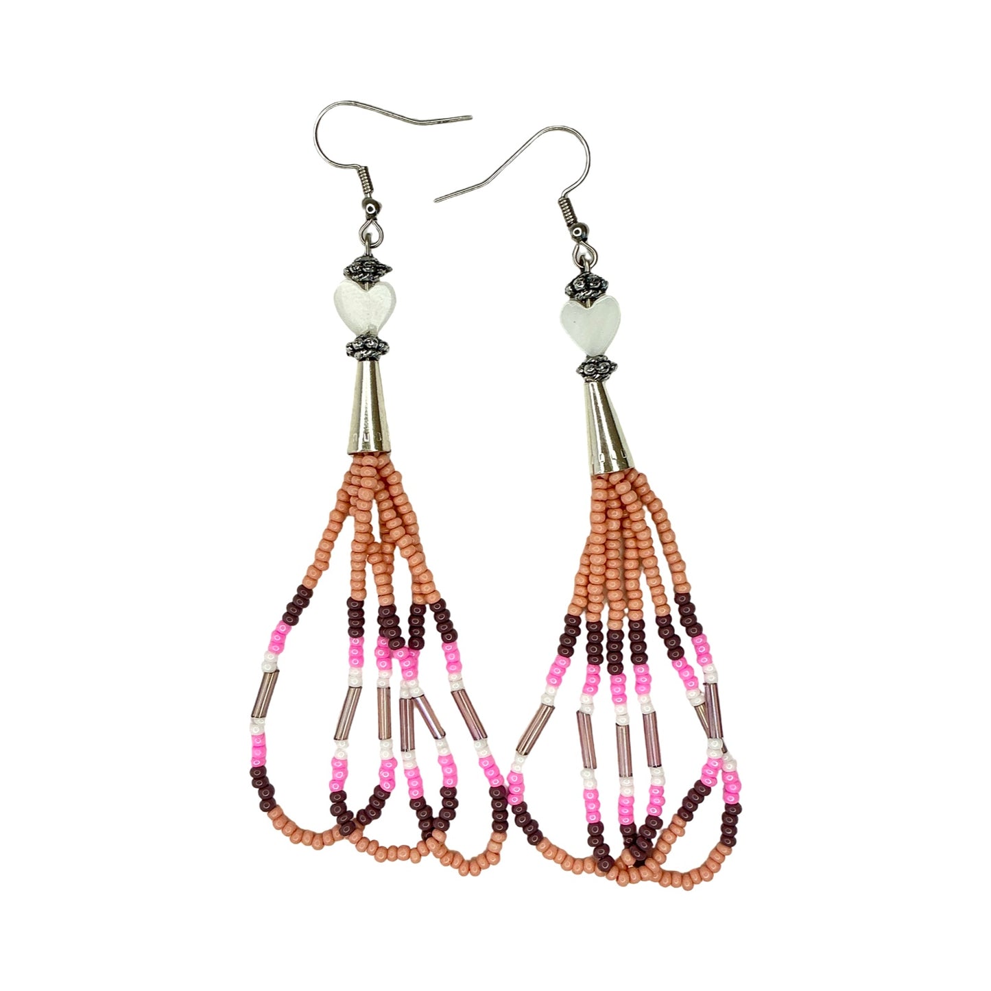 KWB Heart Bead Earrings