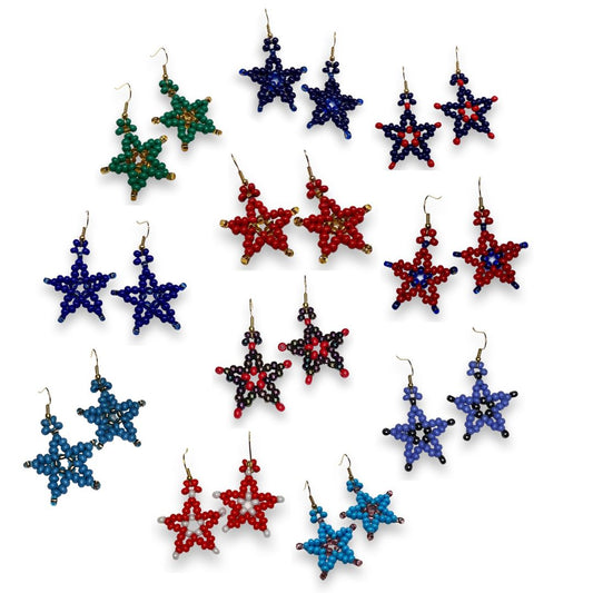 BJ Beaded Star Earrings