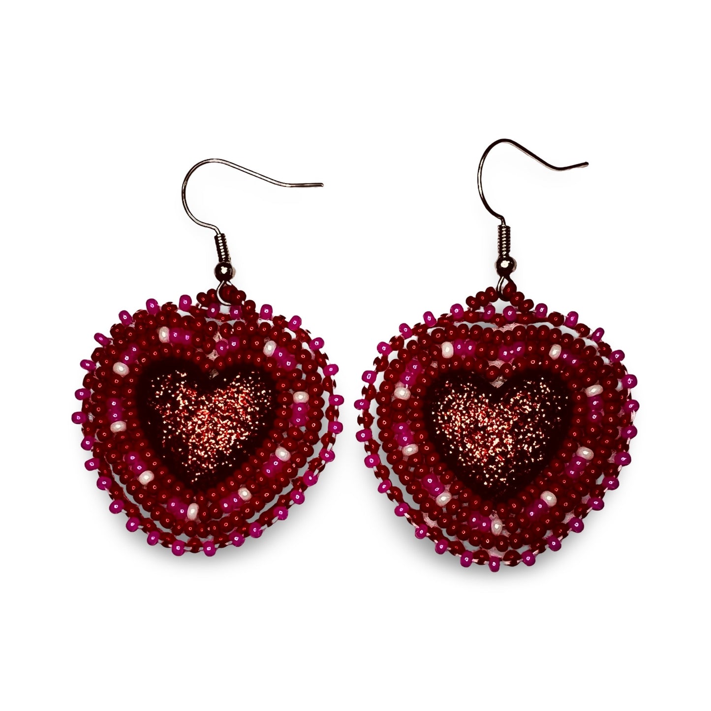 VW Small Beaded Earrings w/ Hook