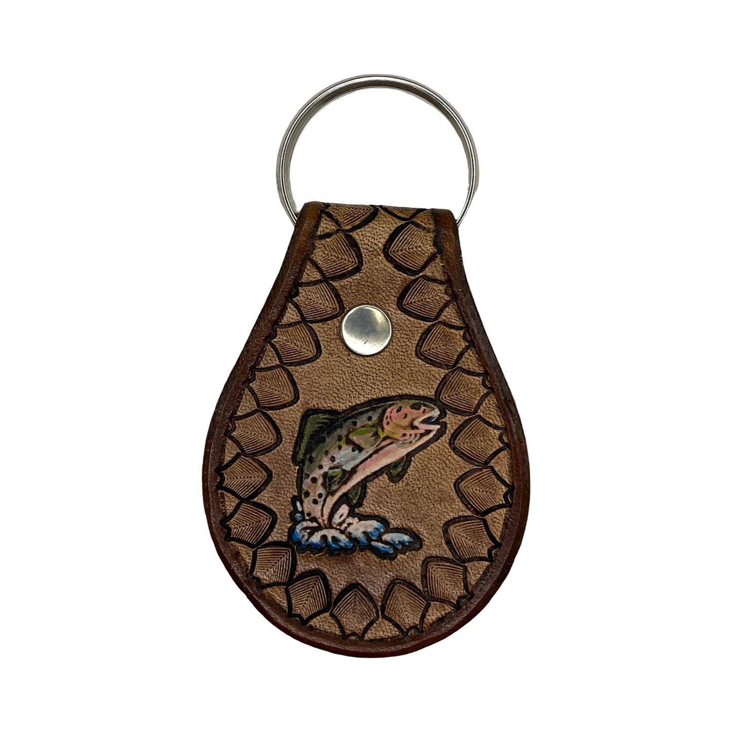 TEB Stamp Leather Keychain