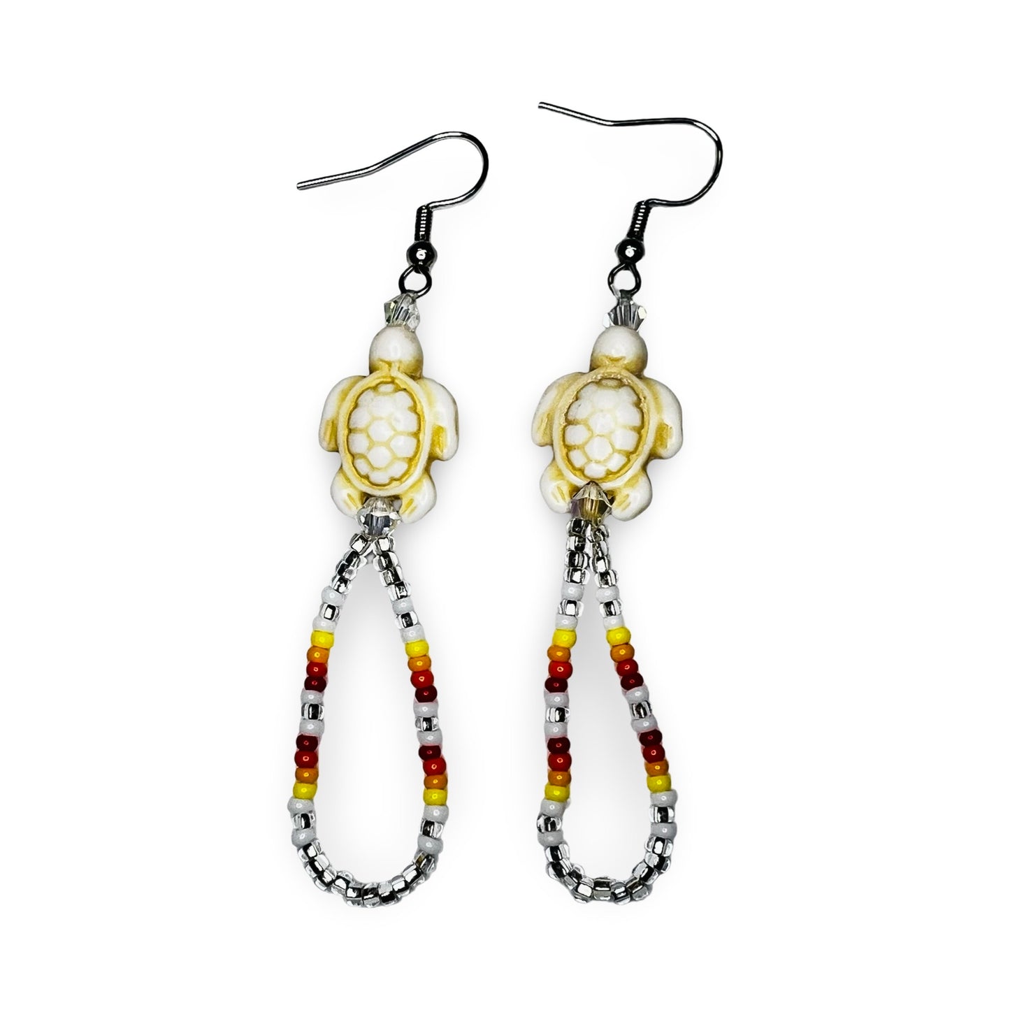 JR Beaded Turtle Earrings