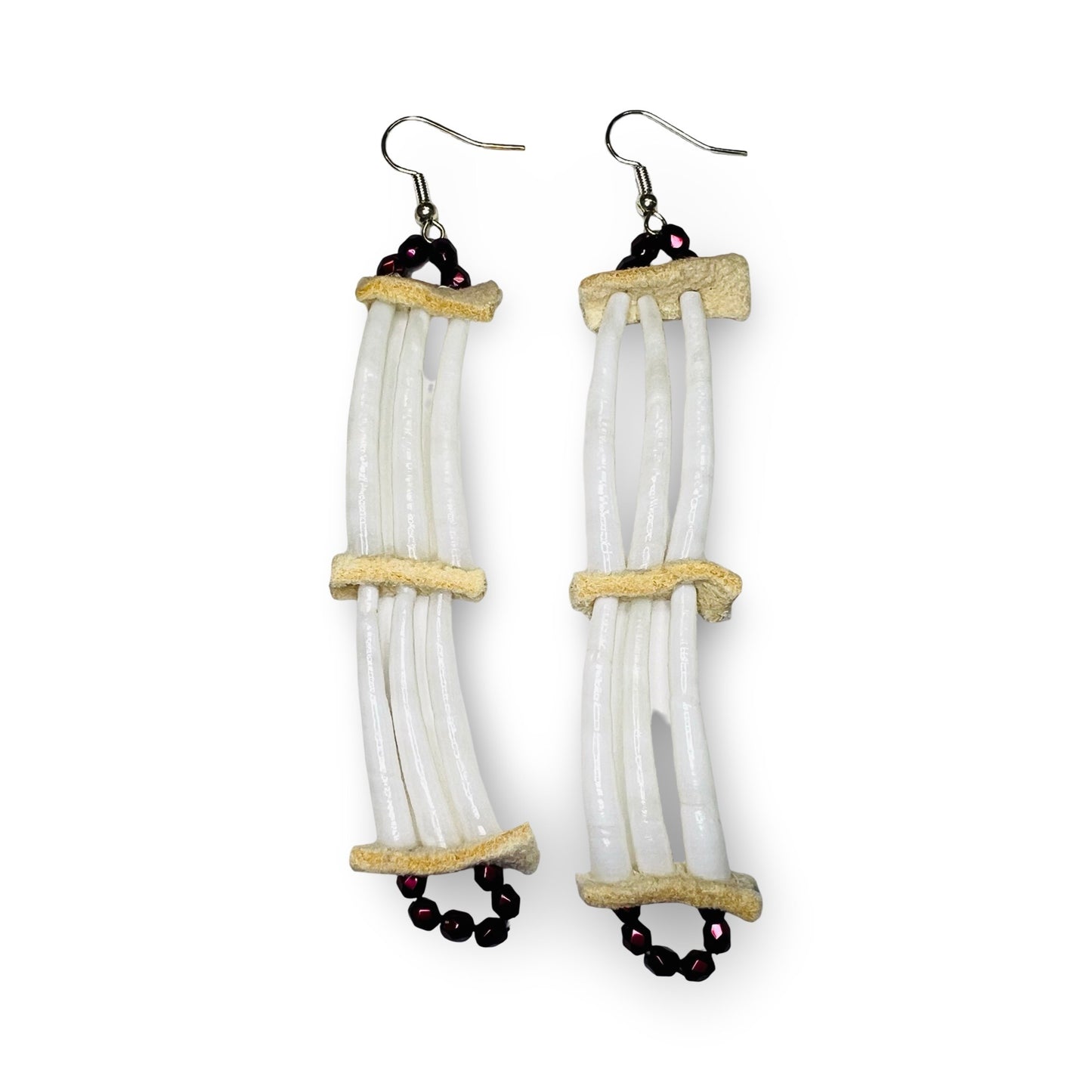 SHMH Dentalium & Bead Earrings