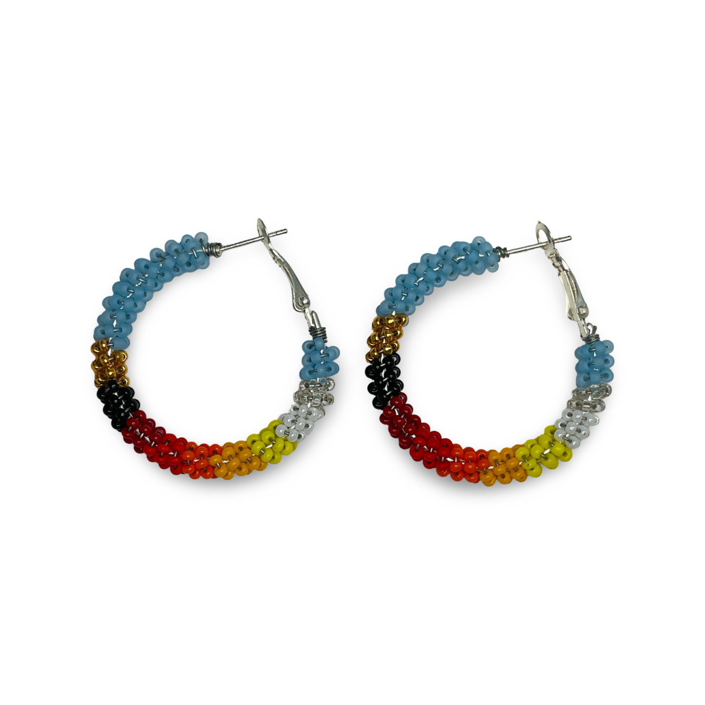 BEC Beaded Hoop Earrings