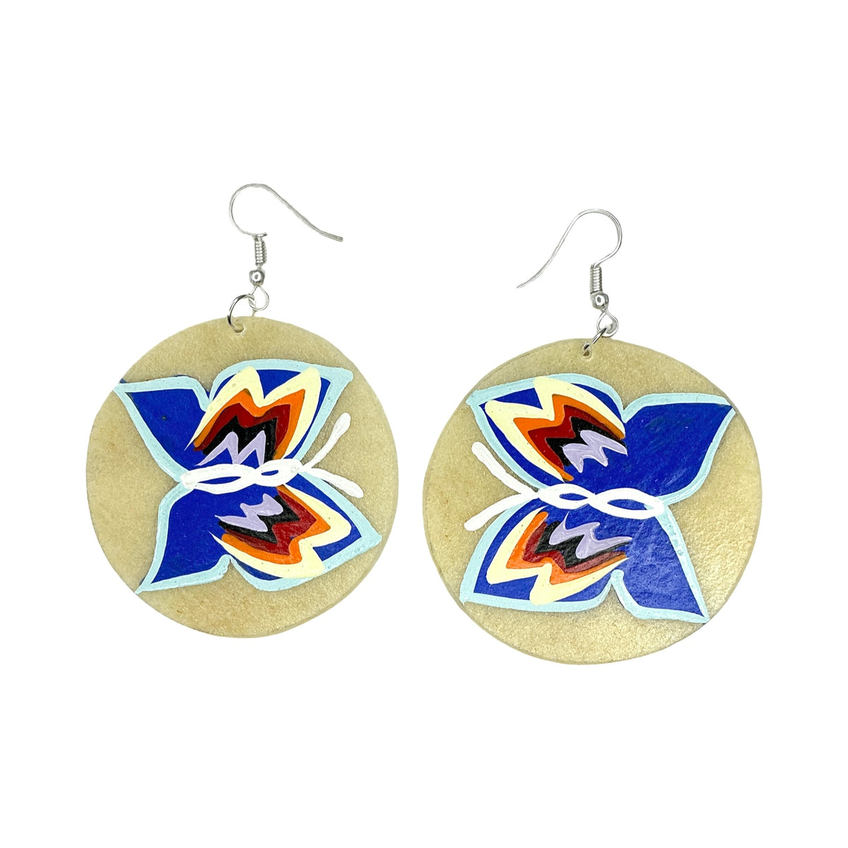 STB Butterfly Parfleche Earrings