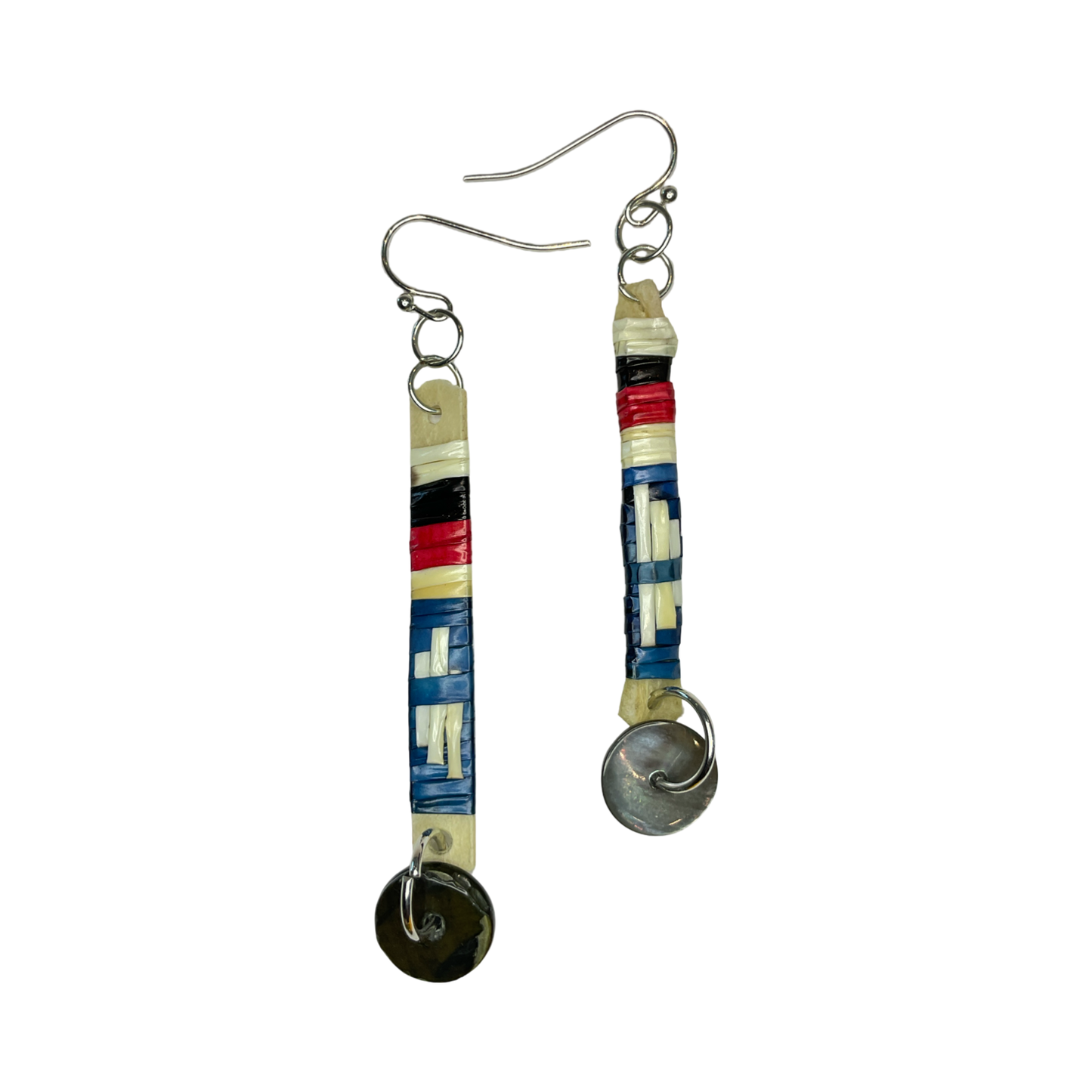 CRC Quill Slat & Mini Charm Earrings