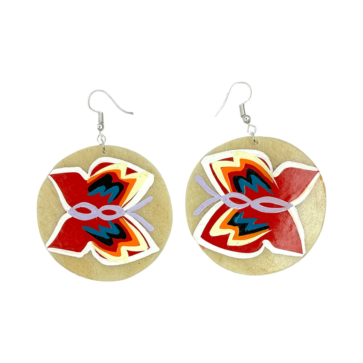 STB Butterfly Parfleche Earrings