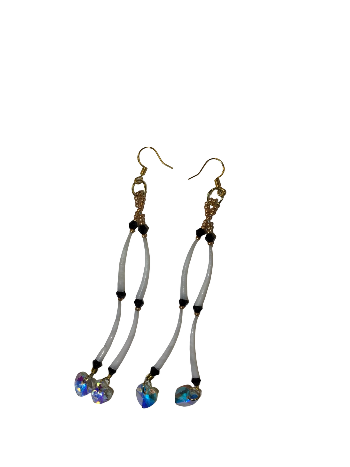 MH 2 Tier Single Dentalium Earrings