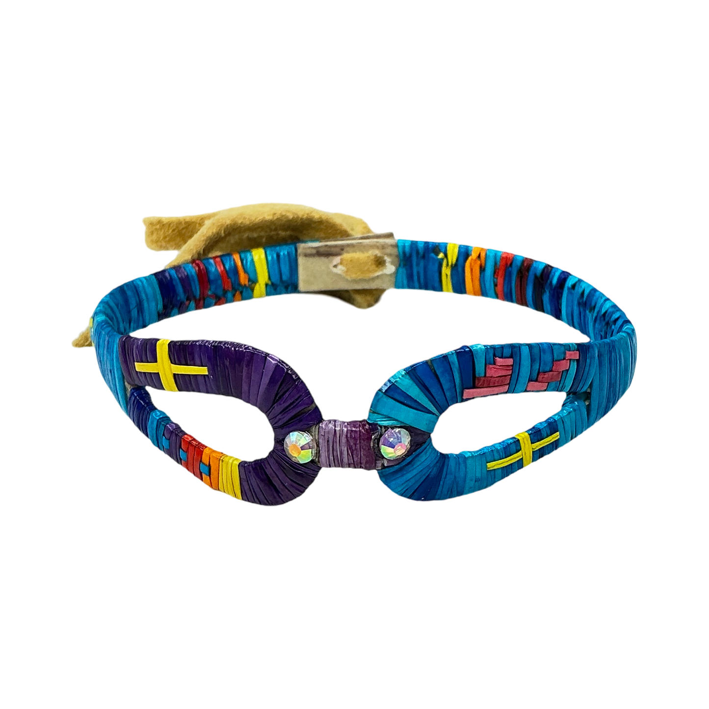 RG Blue Quill Tear Drop Cuff