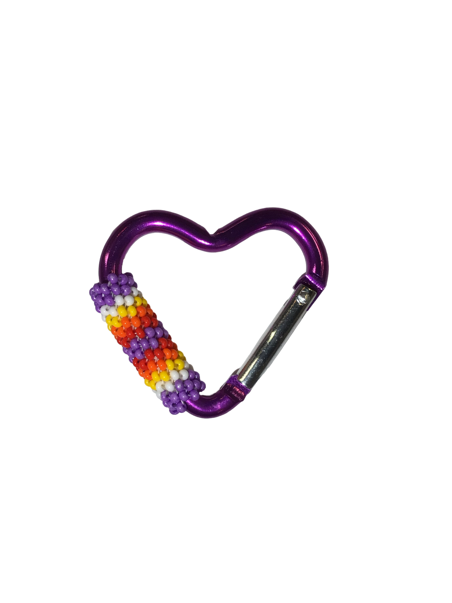 FH Beaded Heart Carabiner