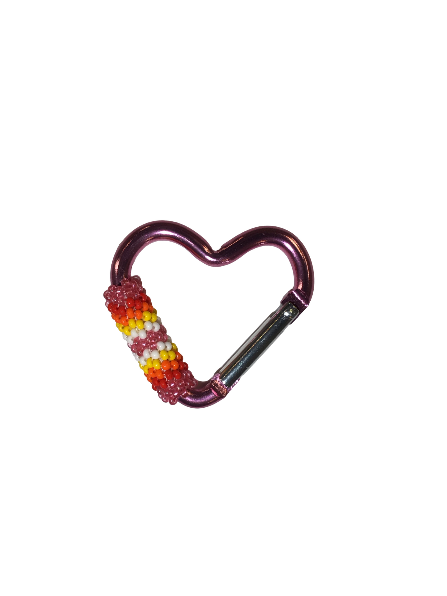 FH Beaded Heart Carabiner