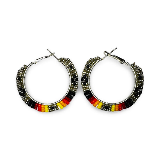 DYH Beaded Hoop Earrings