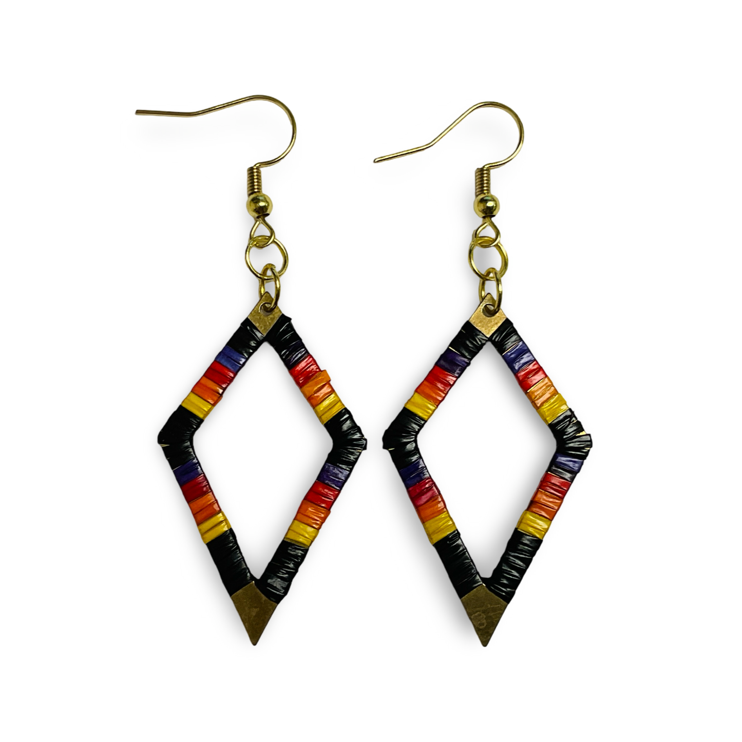 ARC Metal Diamond Quill Earrings