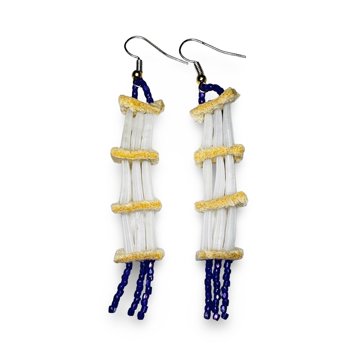 SHMH 2-Tier Dentalium Earrings