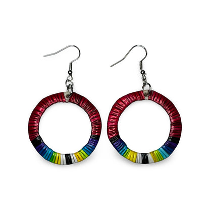 BC Quill Circle Earrings
