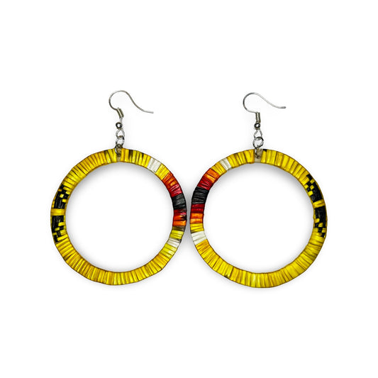 GRC Large Quill Circle Earrings