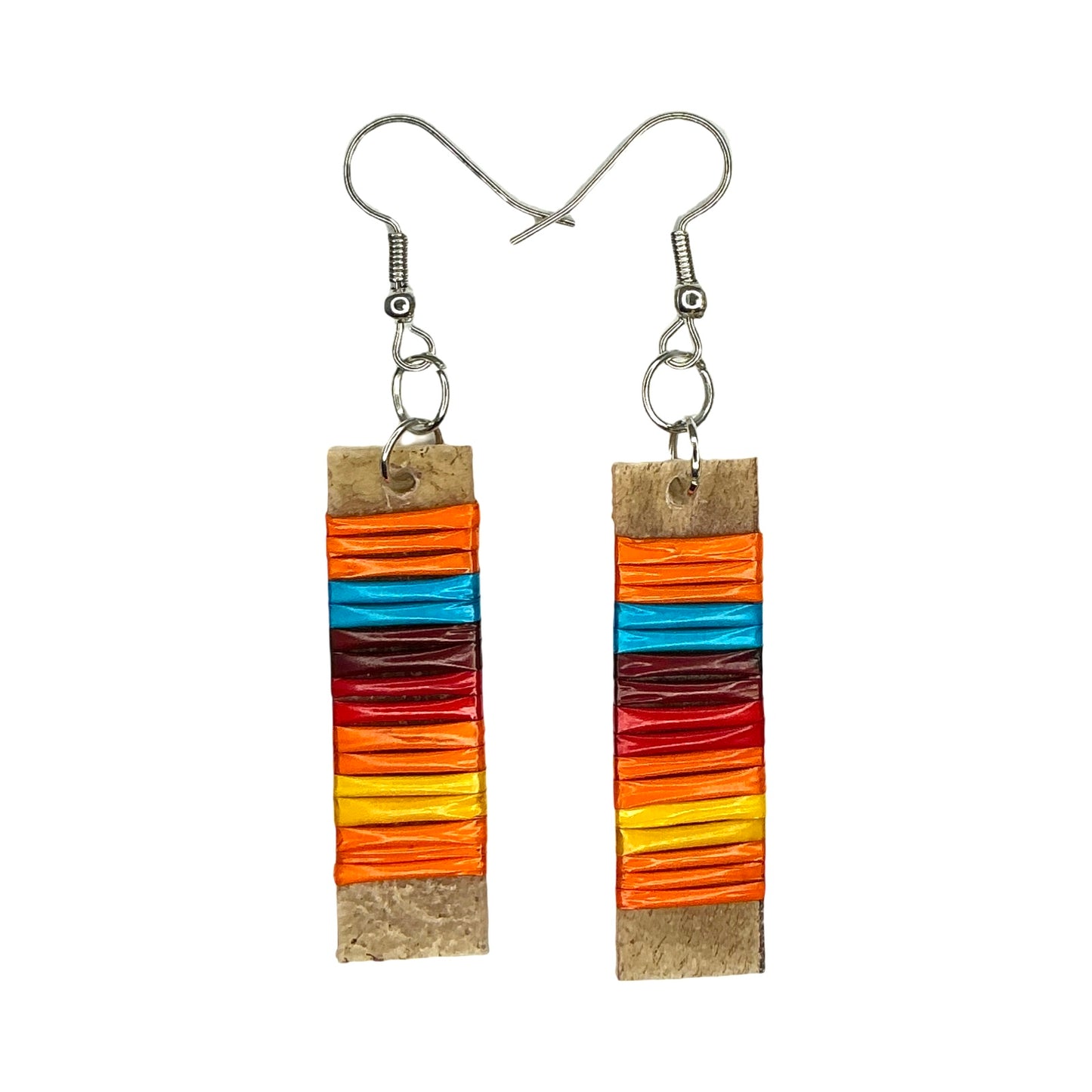 MikRC Wide Slat Quill Earrings