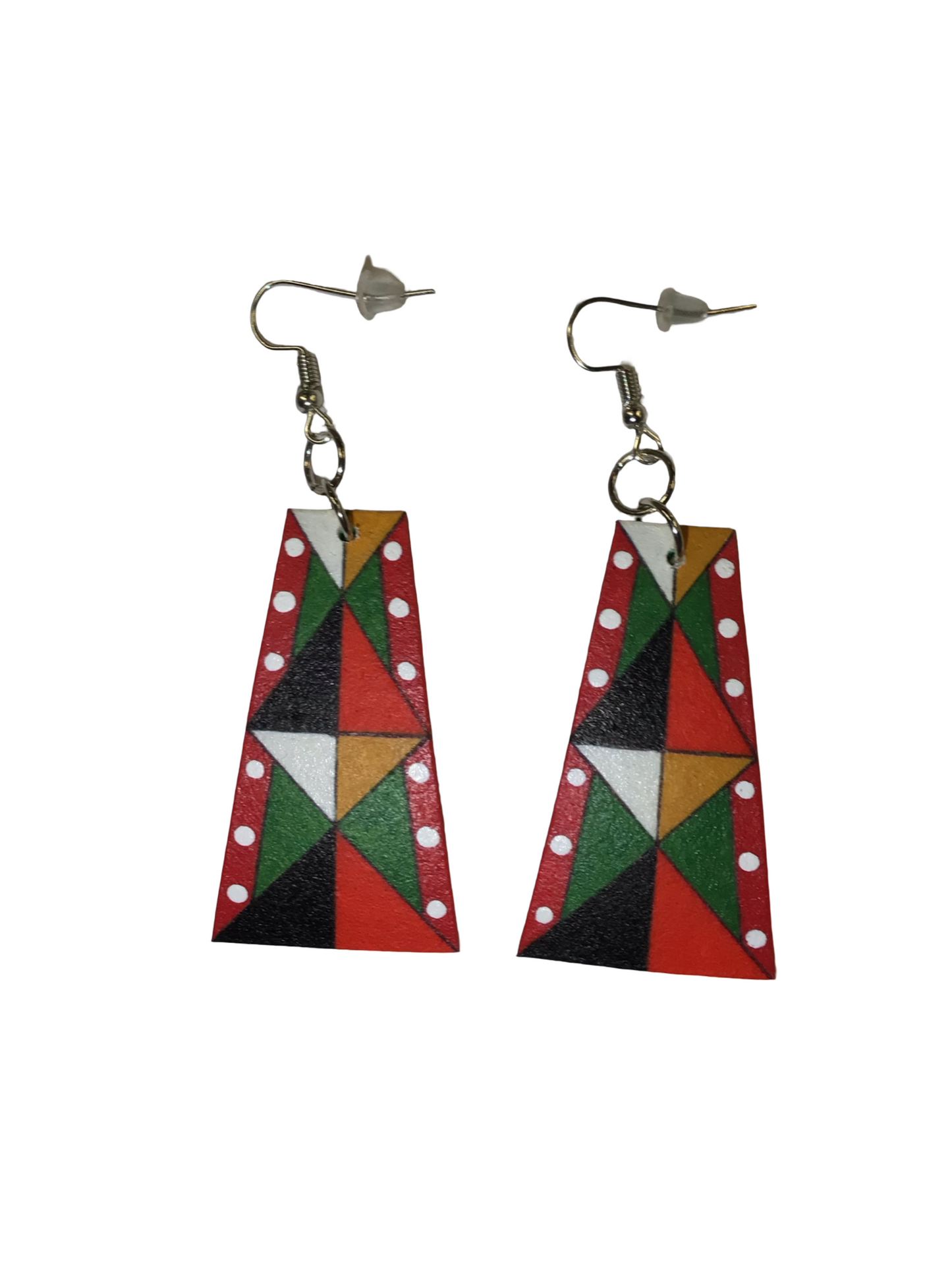 SE Painted Parfleche Earrings