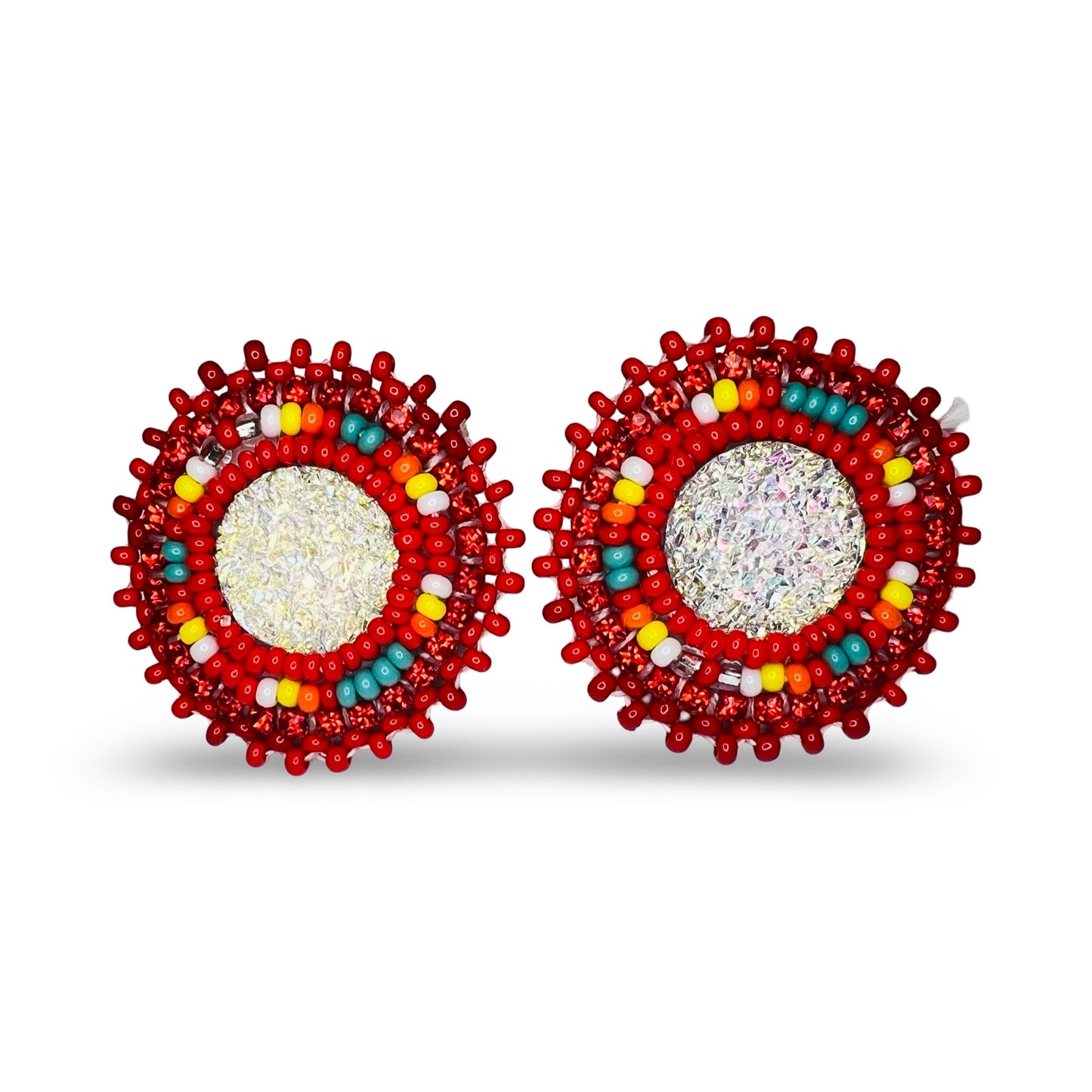 JR Mini Beaded Cab Earrings