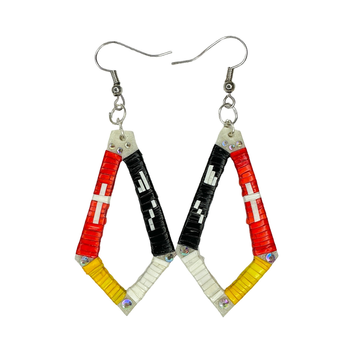 RG Long Diamond Quill Earrings